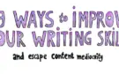 #29 Tips to Improve Your Writing (Infographic)